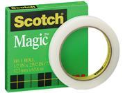 Scotch 810 12 2592 Magic Office Tape 1 2 x 72 yards 3 Core Clear