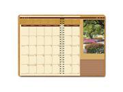 House of Doolittle 524 Landscapes Full Color Monthly Planner Ruled 8 1 2 x 11 Brown