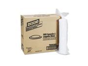 Dixie TB9540 Plastic Lids for Hot Drink Cups 10 oz. White 1000 Carton