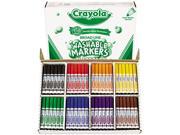 Crayola 58 8200 Washable Classpack Markers Broad Point Assorted 200 Pack