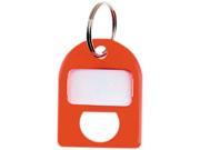 CARL Replacement Key Tags 3 4 x 1 Red 8 Pack