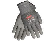 Memphis N9677L Ninja Force Polyurethane Coated Gloves Large Gray