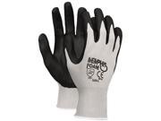 Memphis 9673L Economy Foam Nitrile Gloves Large Gray Black Dozen