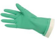 Memphis CRW5319E - Flock-Lined Nitrile Gloves, Green,