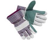 Memphis 1211XL Economy Leather Palm Gloves Extra Large Striped