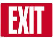COSCO 098052 Glow in the Dark Safety Sign Exit 12 x 8 Red