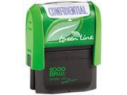 2000 PLUS Green Line 035346 2000 PLUS Green Line Message Stamp Confidential 1 1 2 x 9 16 Blue