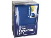 C line 48235 13 Pocket Expanding File Nine Inch Expansion Letter Blue