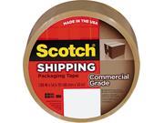 Scotch 3750T Commercial Grade Packaging Tape 1.88 x 54.6 yards 3 Core Tan