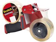Scotch 3750 2ST Packaging Tape Dispenser with 2 Rolls of Tape 1.88 x 54.6 yards