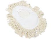UNISAN 1491 Wedge Dust Mop Head Cotton 17 1 2l x 13 1 2w White