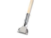 UNISAN 1490 Clip On Dust Mop Handle Lacquered Wood Swivel Head 1 Dia. x 60in Long