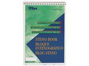 Tops 8021 Gregg Steno Books 6 x 9 Green Tint 80 Sheet Pad