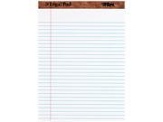 Tops 75330 The Legal Pad Ruled Perforated Pads 8 1 2 x 11 3 4 White 50 Sheets Pad