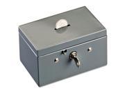 STEELMASTER by MMF Industries 221533001 Small Cash Box with Coin Slot Disc Lock Gray