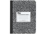 Tops 63795 Composition Book w Hard Cover Wide Rule 9 3 4 x 7 1 2 White 100 Sheets Pad