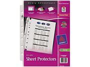 Top Load Sheet Protector Heavyweight 8 1 2 x 5 1 2 Clear 25 Pack