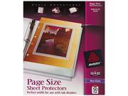 Avery 74204 Top Load Poly Three Hole Sheet Protectors Non Glare Letter 50 Box