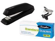 Swingline 54551 Economy Stapler Pack with Staples and Remover 15 Sheet Capacity Black