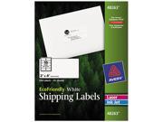 Avery EcoFriendly Labels 2 x 4 White 250 Pack