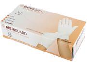 Medline MG1207P MediGuard Powdered Latex Exam Gloves X Large 90 Box