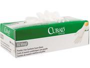 Curad CUR8235 3G Synthetic Vinyl Powder Free Exam Gloves Medium 100 Box