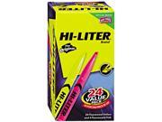 HI LITER Highlighter Pen Style Chisel Tip 20 Yellow 4 Pink 24 Pk