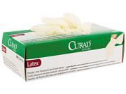 Curad CUR8106 Powder Free Latex Exam Gloves Large 100 Box