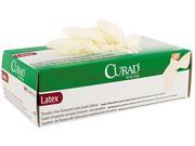 Curad CUR8105 Powder Free Latex Exam Gloves Medium 100 Box
