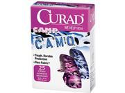 Kids Adhesive Bandages Pink and Blue Camouflage 3 4 x 3 25 Box