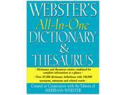 Merriam Webster FSP0467 All In One Dictionary Thesaurus Hardcover 768 Pages