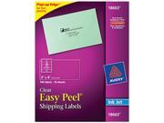 Avery 18663 Easy Peel Mailing Labels for Inkjet Printers 2 x 4 Clear 100 Pack