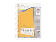Mead 54028 Academie Wirebound Sketch Diary 9 x 6 White 70 Pages