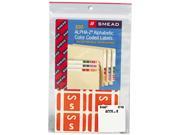 Smead 67189 Alpha Z Color Coded Second Letter Labels Letter S Orange 100 Pack