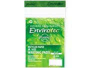 Ampad 40112 Envirotech Recycled Notebook Wide Rule 5 x 8 WE 6 40 Sheet Pads Pack