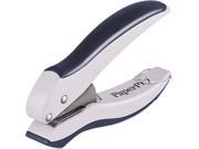 PaperPro 2402 10 Sheet Capacity One Hole Punch Rubber Handle Gray