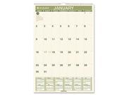 AT A GLANCE PM3G28 Recycled Monthly Wall Calendar 15 1 2 x 22 3 4