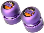X mini XAM15 PU Stereo Capsule Speaker Purple