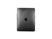 iLuv iCC802BLK Flexi Clear TPU Case with Dot Wave Pattern for iPad Black Black