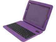 Aluratek Purple Ultra Slim Non Slip Grip Folio Case With Keyboard for iPad 2 3 Model ABTK02FV
