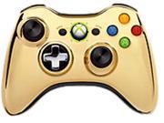 Microsoft Branded Chrome Gold Controller for Xbox 360