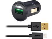 Hama U6108995 12 W 2.4A Universal USB Car Charger 6 Feet Lightning Cable
