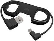 Kanex GoBuddy Micro USB To USB Charge and Sync Cable with Bottle Opener – black