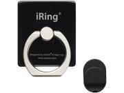 iRing Black Universal Masstige Ring Grip Stand Holder for any Smart Device IRING BLK