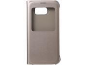 SAMSUNG Gold Solid S View Flip Cover for Samsung Galaxy S 6 EF CG920PFUGUS
