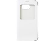 SAMSUNG White Pearl Solid S View Flip Cover for Samsung Galaxy S 6 EF CG920PWEGUS