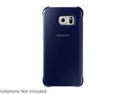 SAMSUNG Clear Black Sapphire Solid S View Flip Cover for Samsung Galaxy S 6 Edge EF ZG925BBEGUS