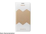 SAMSUNG White with Gold Pattern Solid Galaxy S5 Nicholas Kirkwood Wallet Cover EF WG900RLESTA