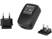 IOGEAR GPA60002 Black 1A USB Power Adapter w US EU Plugs