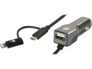 IOGEAR GPACML01 DuoLinq Black 2-in-1 Car Charger IOGEAR GPACML01 DuoLinq Black 2-in-1 Car Charger